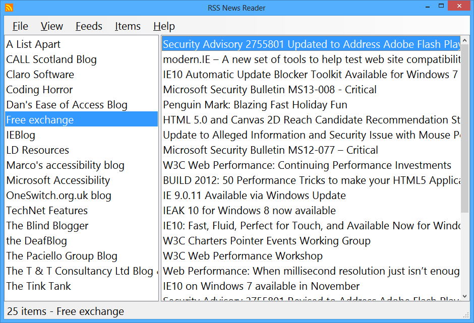 Newsreader For Windows Vista
